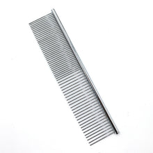 Stainless Grooming Comb - Rounded-Tooth Dematting Comb for Dogs & Cats