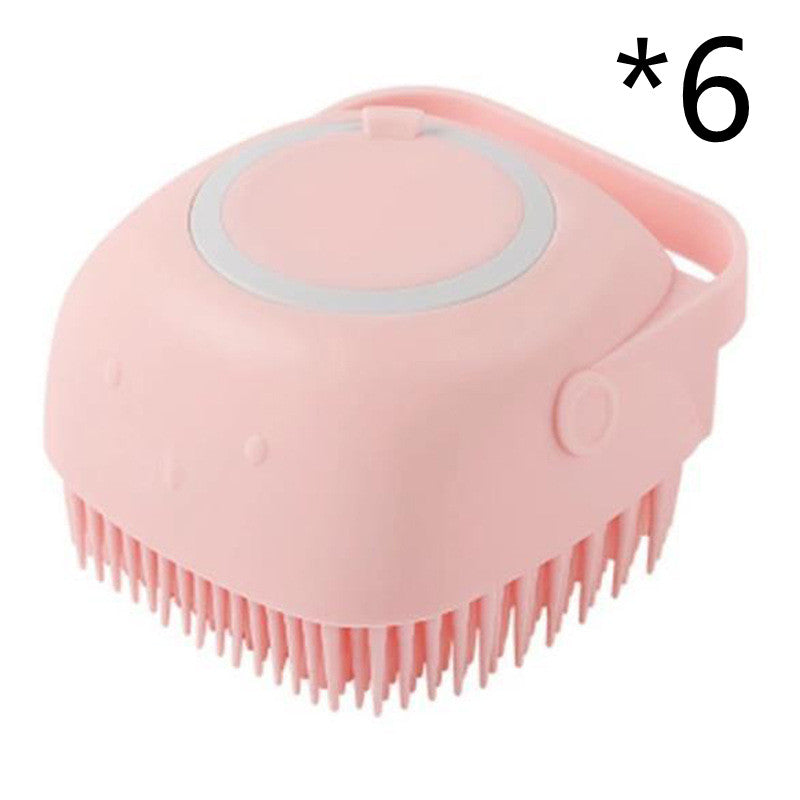 Silicone Bath & Massage Brush - Gentle Shampoo Scrubber