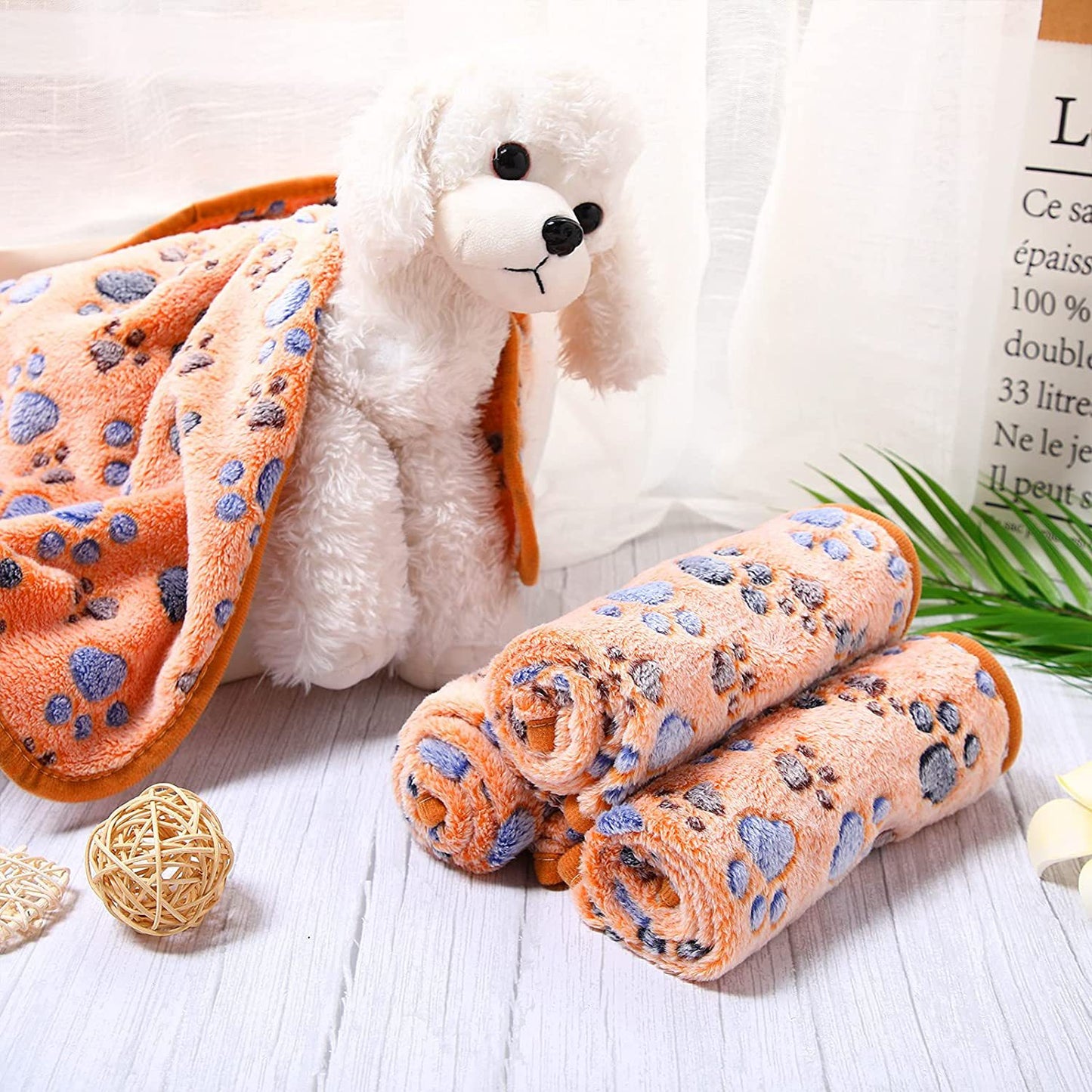 Sherpa Calming Pet Blanket - Soft Fleece for Dogs & Cats
