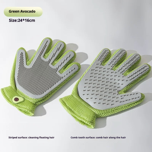 Deshedding Grooming Gloves — Massage + Hair Removal