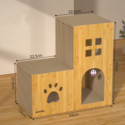 Cat Scratch Board - Corrugated Scratcher with Catnip