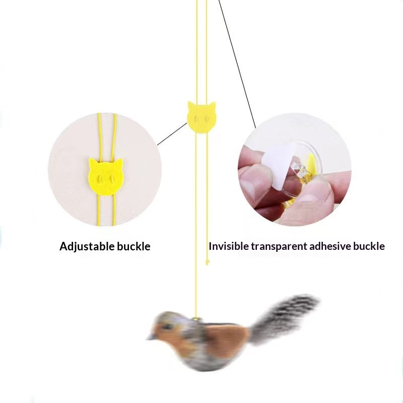 Squeaky Bird Cat Toy - Bite-Resistant Pounce Toy