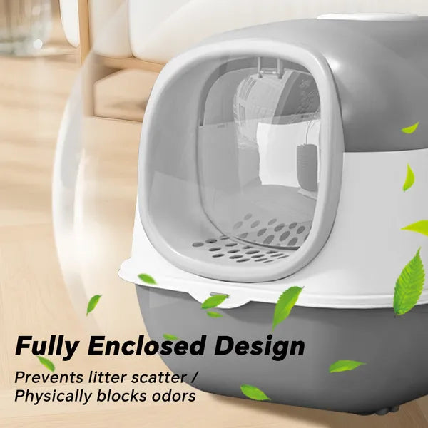 The Covered Cat Litter Box — Reduces Tracking, Contains Smell