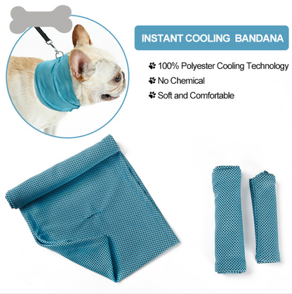 Cooling Pet Bandana - Instant-Chill Summer Neck Wrap for Dogs