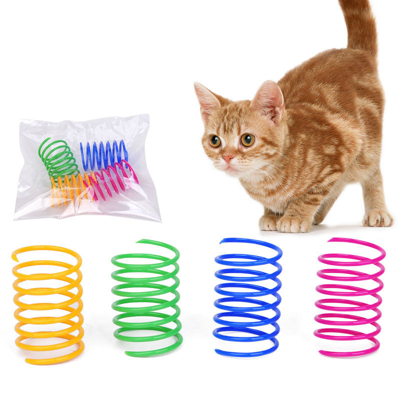 Spring Cat Toy Set - Bouncy Interactive Play Coils