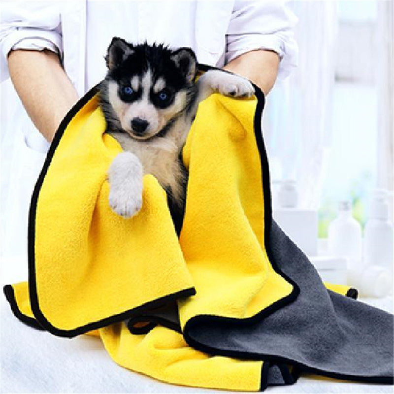 Microfiber Pet Drying Towel - Fast-Absorbing Bath Towel