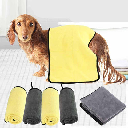 Microfiber Pet Drying Towel - Fast-Absorbing Bath Towel