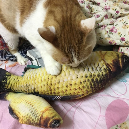 Catnip Plush Fish - Kick-and-Wrestle Cat Toy