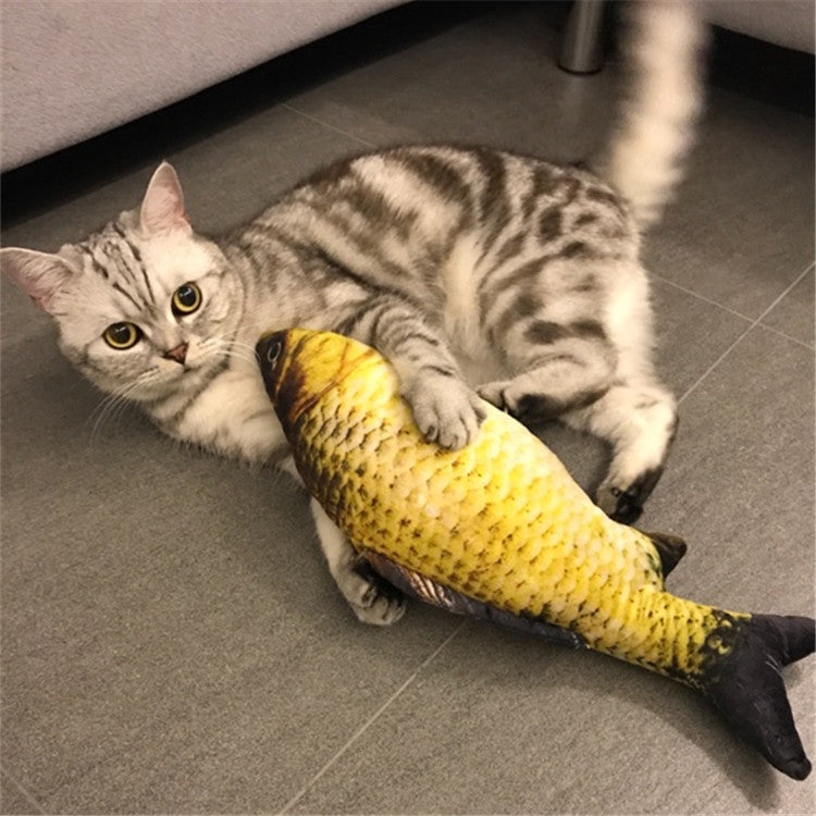Catnip Plush Fish - Kick-and-Wrestle Cat Toy