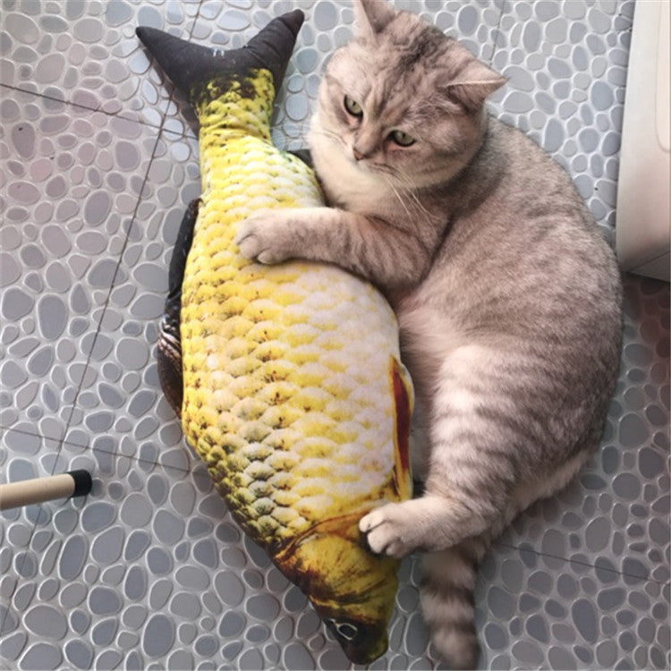 Catnip Plush Fish - Kick-and-Wrestle Cat Toy
