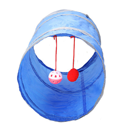 Collapsible Cat Tunnel - Crinkle Play Tube for Indoor Cats