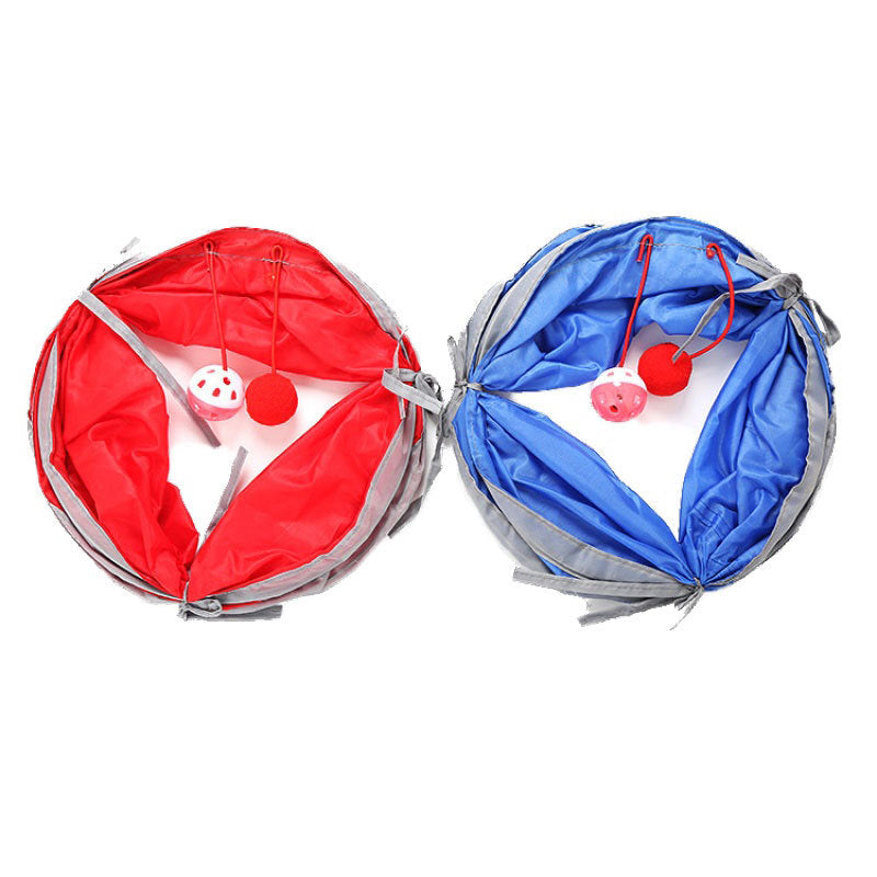 Collapsible Cat Tunnel - Crinkle Play Tube for Indoor Cats