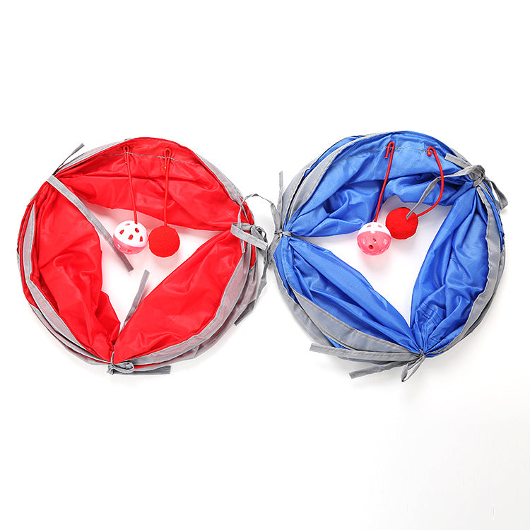 Collapsible Cat Tunnel - Crinkle Play Tube for Indoor Cats
