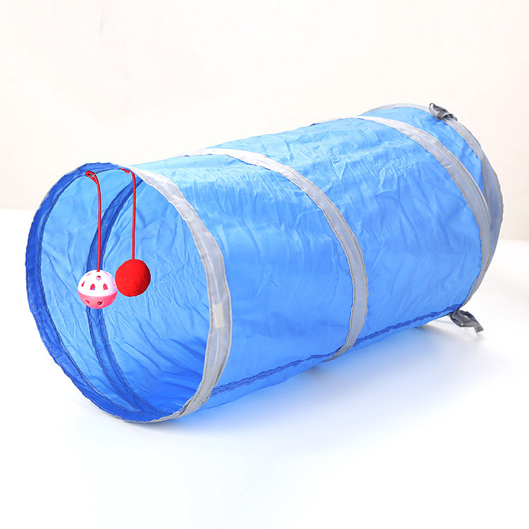 Collapsible Cat Tunnel - Crinkle Play Tube for Indoor Cats