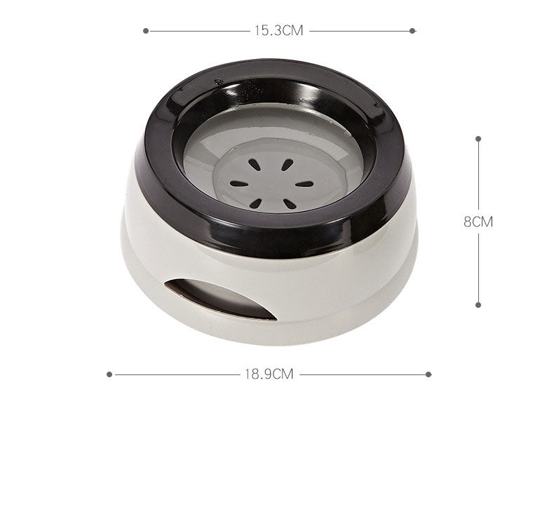 No-Spill Floating Disc Bowl - Splash-Free Slow Water Bowl for Dogs & Cats