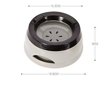 No-Spill Floating Disc Bowl - Splash-Free Slow Water Bowl for Dogs & Cats