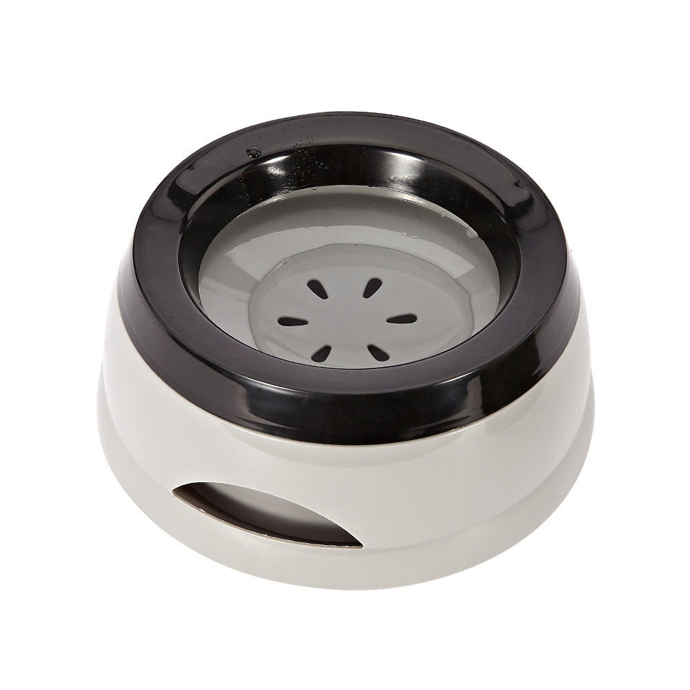 No-Spill Floating Disc Bowl - Splash-Free Slow Water Bowl for Dogs & Cats