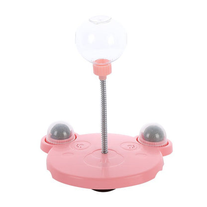 Cat Puzzle Feeder - Wobble Treat Toy for Slower, Smarter Meals