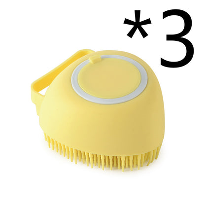 Silicone Bath & Massage Brush - Gentle Shampoo Scrubber