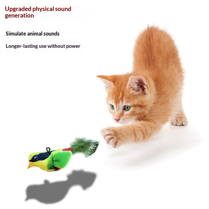 Squeaky Bird Cat Toy - Bite-Resistant Pounce Toy