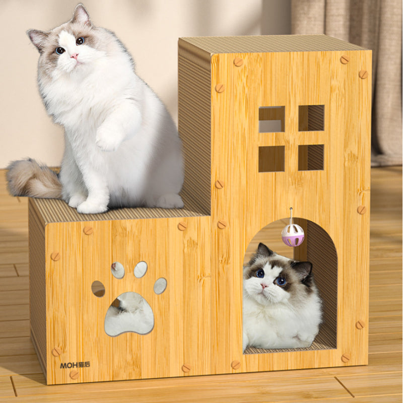 Cat Scratch Board - Corrugated Scratcher with Catnip