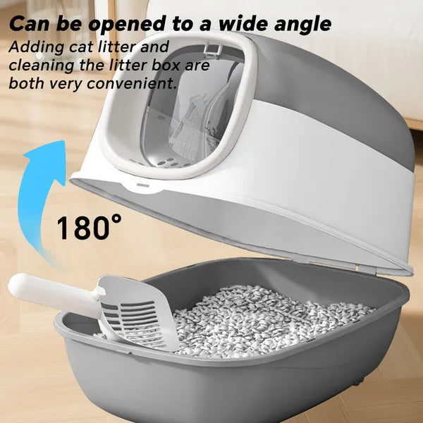 The Covered Cat Litter Box — Reduces Tracking, Contains Smell