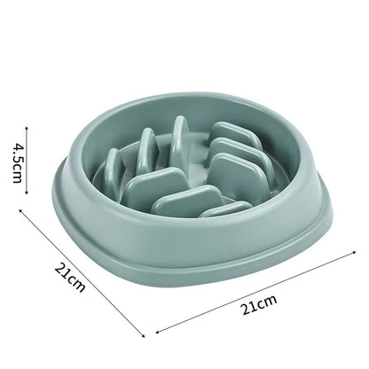 Slow Feeder Bowl - Anti-Gulp Maze Bowl for Dogs & Cats