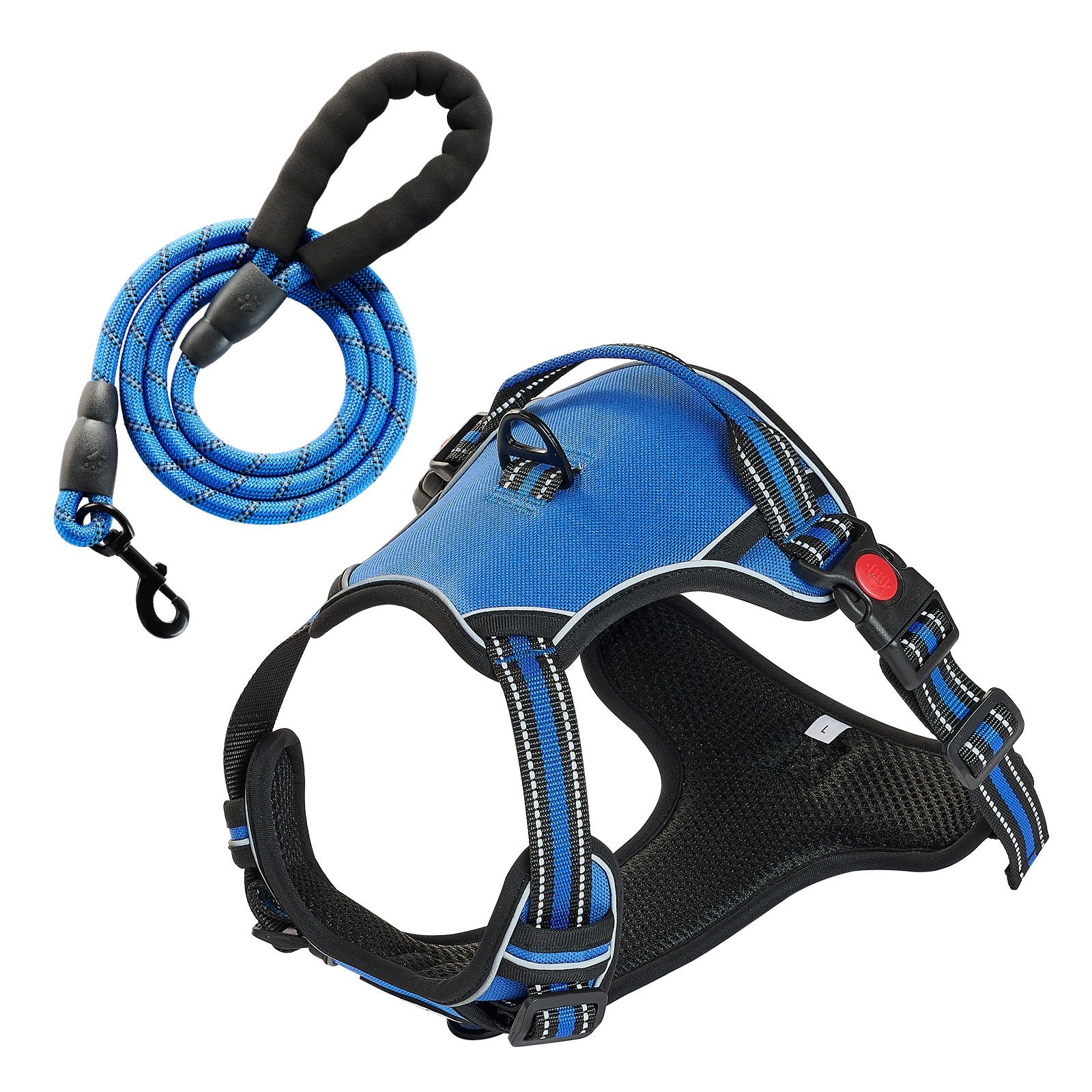 The No-Pull Dog Harness — Reflective, Front + Back Clip, 5 Sizes