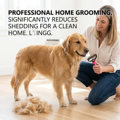 Dematting Undercoat Rake - Detangles Mats & Loose Fur