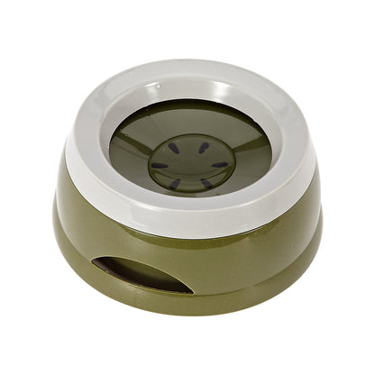 No-Spill Floating Disc Bowl - Splash-Free Slow Water Bowl for Dogs & Cats
