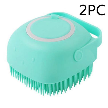 Silicone Bath & Massage Brush - Gentle Shampoo Scrubber