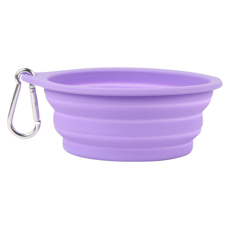 Collapsible Travel Bowl - Foldable Silicone Bowl for Walks & Trips