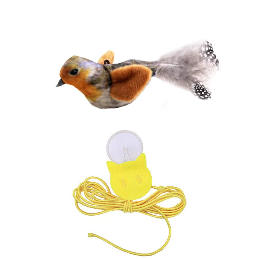 Squeaky Bird Cat Toy - Bite-Resistant Pounce Toy