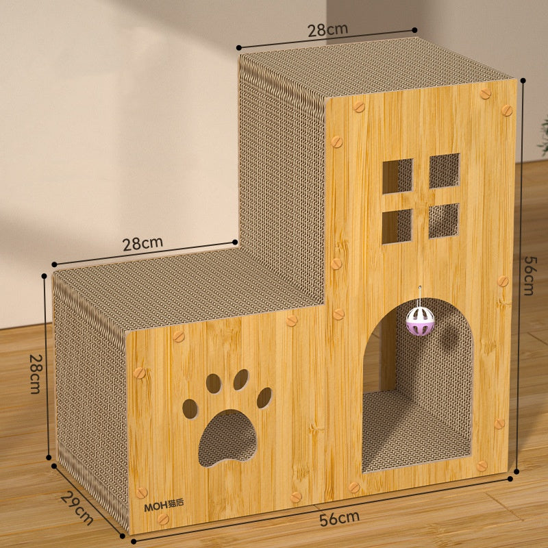Cat Scratch Board - Corrugated Scratcher with Catnip