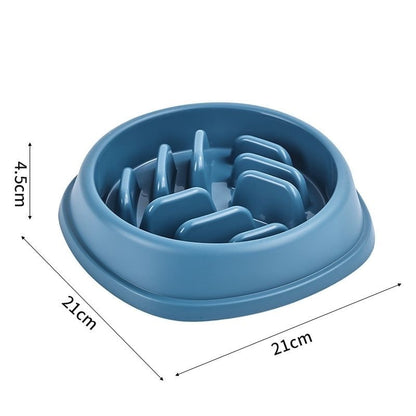 Slow Feeder Bowl - Anti-Gulp Maze Bowl for Dogs & Cats