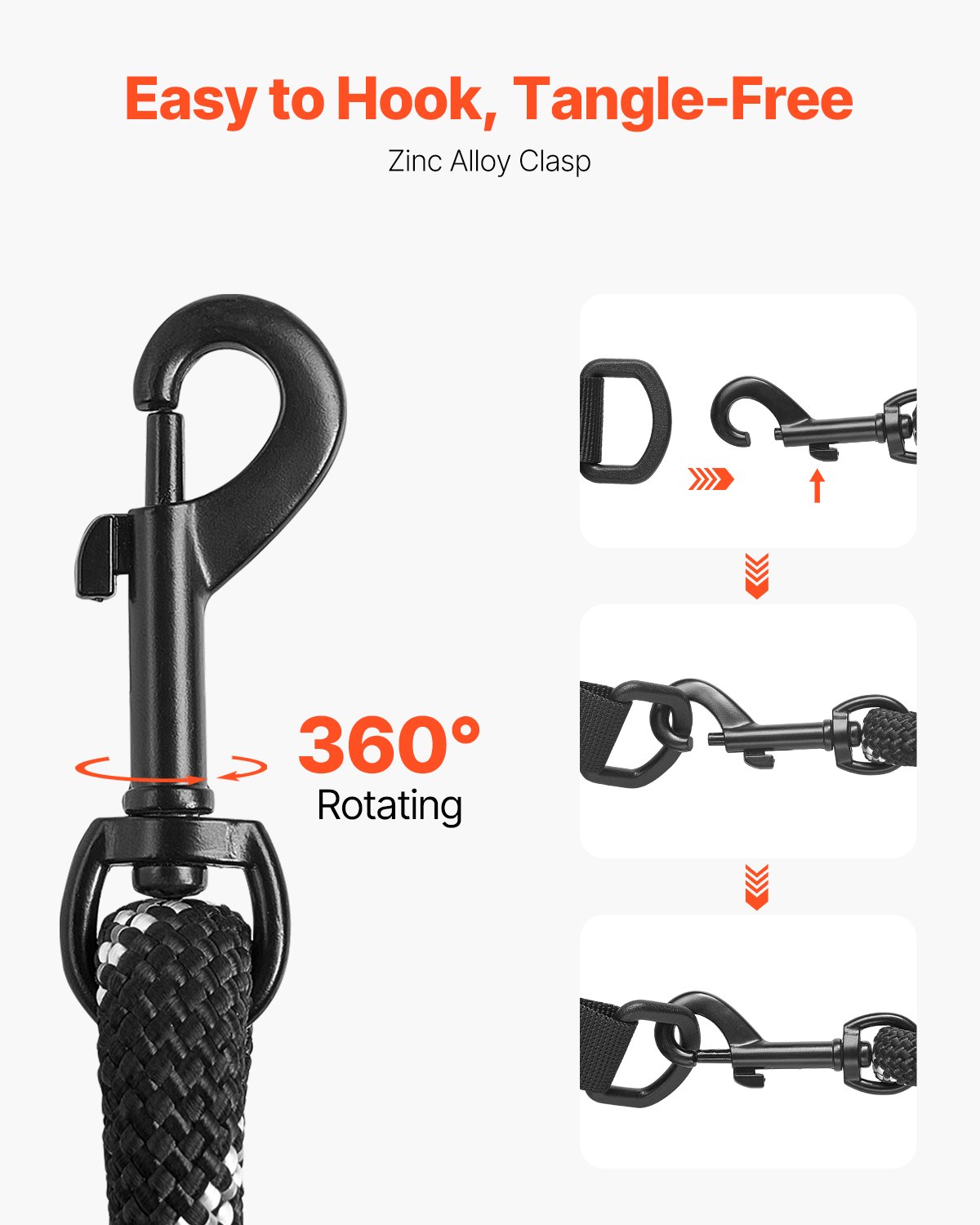 The Heavy-Duty Rope Leash — 6ft, Padded Handle, Climbing-Grade