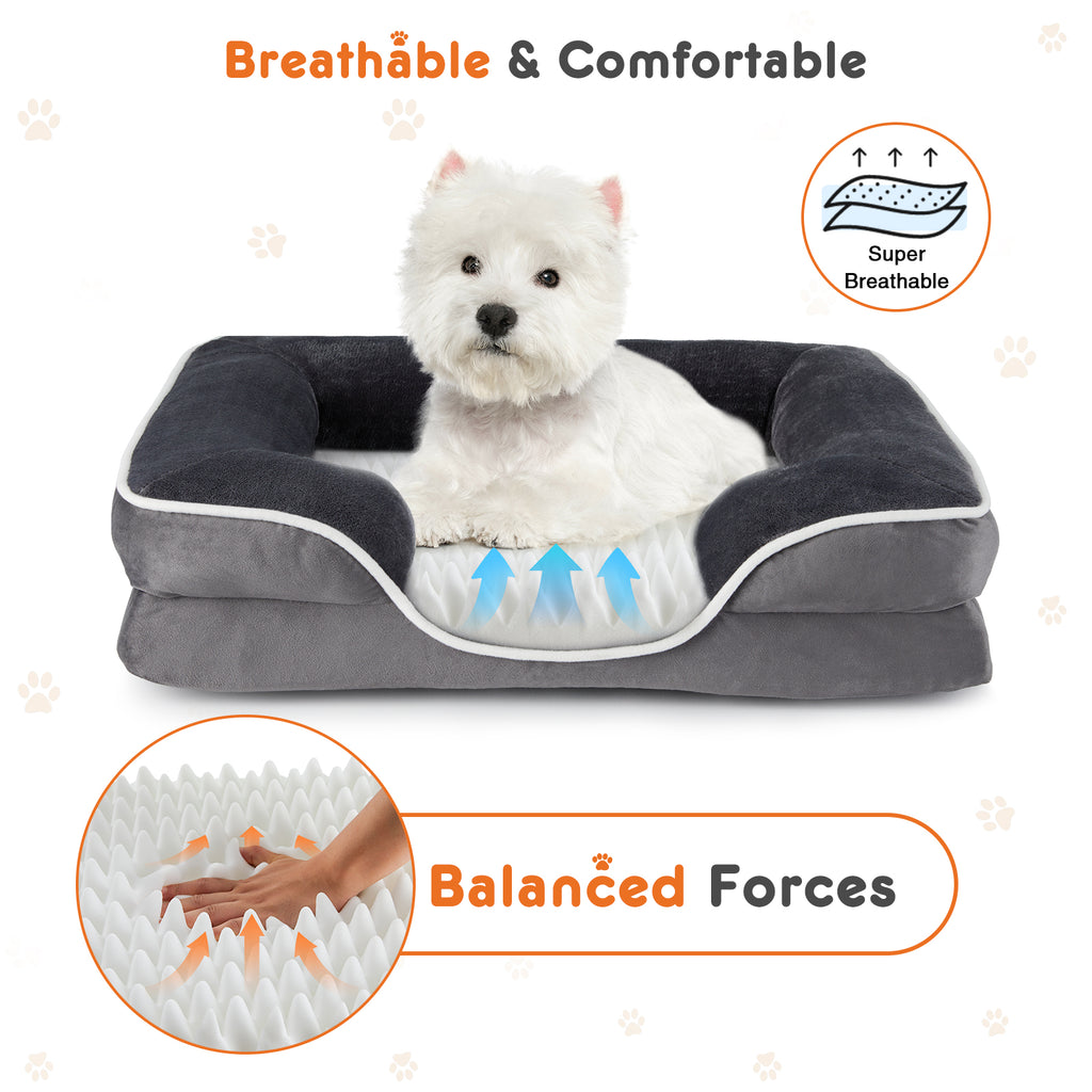 The Memory Foam Pet Bed — Washable, Waterproof Lined, 5 Sizes