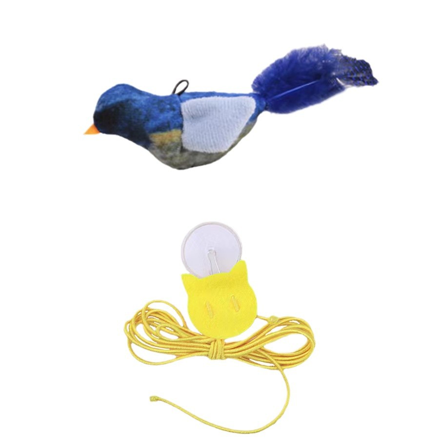 Squeaky Bird Cat Toy - Bite-Resistant Pounce Toy