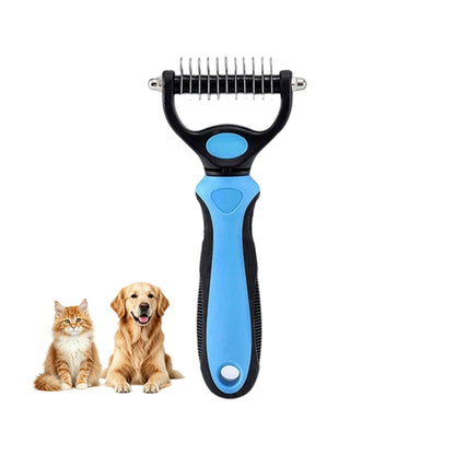 Dematting Undercoat Rake - Detangles Mats & Loose Fur