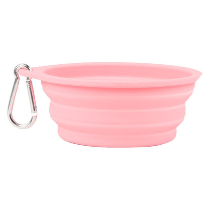 Collapsible Travel Bowl - Foldable Silicone Bowl for Walks & Trips