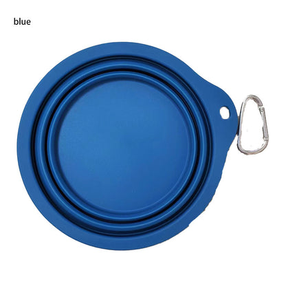 Collapsible Travel Bowl - Foldable Silicone Bowl for Walks & Trips