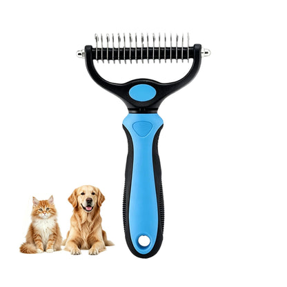 Dematting Undercoat Rake - Detangles Mats & Loose Fur