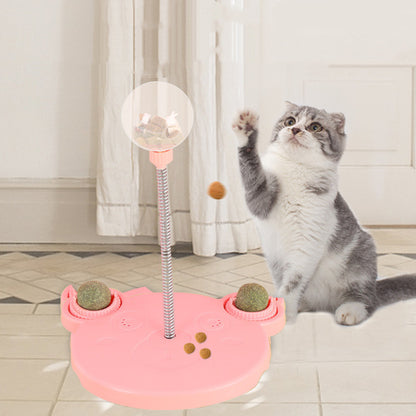 Cat Puzzle Feeder - Wobble Treat Toy for Slower, Smarter Meals