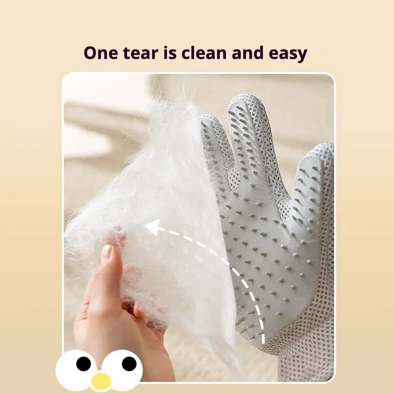 Deshedding Grooming Gloves — Massage + Hair Removal