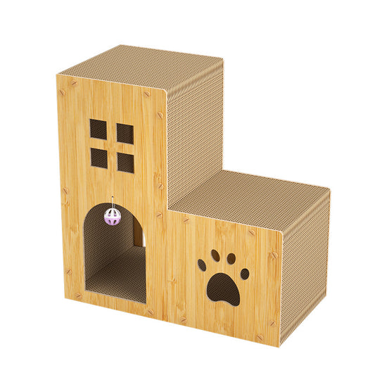 Cat Scratch Board - Corrugated Scratcher with Catnip